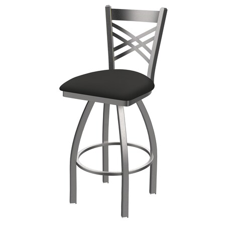 Holland Bar Stool Co 30" Swivel Bar Stool, SS Finish, Canter Iron Seat 82030SS008